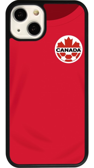 iPhone 13 Case Hülle - Silikon schwarz Kanada 2022 personalisierbares Fussballtrikot