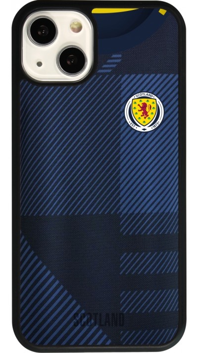 iPhone 13 Case Hülle - Silikon schwarz Schottland personalisierbares Fussballtrikot