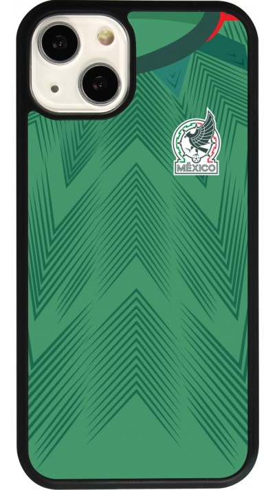 iPhone 13 Case Hülle - Silikon schwarz Mexiko 2022 personalisierbares Fussballtrikot