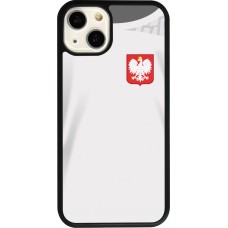 iPhone 13 Case Hülle - Silikon schwarz Polen 2022 personalisierbares Fussballtrikot