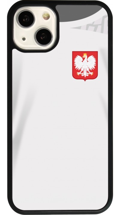 iPhone 13 Case Hülle - Silikon schwarz Polen 2022 personalisierbares Fussballtrikot