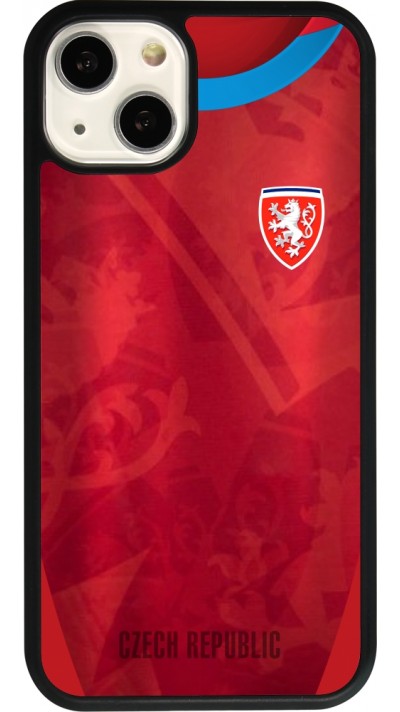 iPhone 13 Case Hülle - Silikon schwarz Tschechische Republik personalisierbares Fussballtrikot