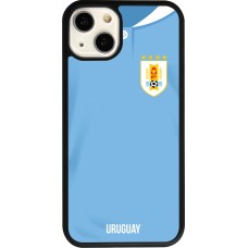 iPhone 13 Case Hülle - Silikon schwarz Uruguay 2022 personalisierbares Fussballtrikot