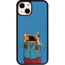 Coque iPhone 13 - Silicone rigide noir Frog with camera DTMF