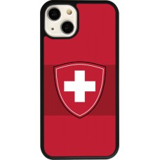 iPhone 13 Case Hülle - Silikon schwarz Hockey World Championship Ecusson Suisse