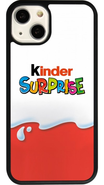 iPhone 13 Case Hülle - Silikon schwarz Kinder Surprise