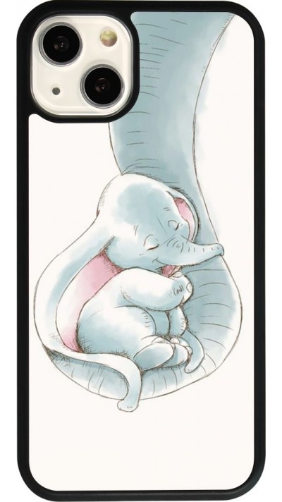 iPhone 13 Case Hülle - Silikon schwarz Mom 1903