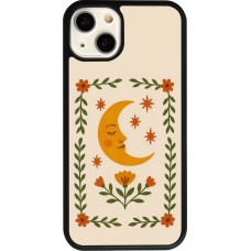 iPhone 13 Case Hülle - Silikon schwarz Half moon stamp 2026