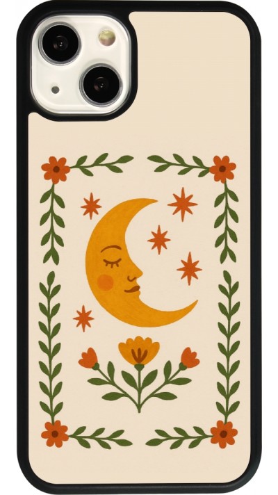 iPhone 13 Case Hülle - Silikon schwarz Half moon stamp 2026