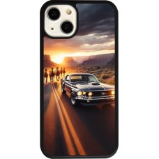 Coque iPhone 13 - Silicone rigide noir Mustang 69 Grand Canyon