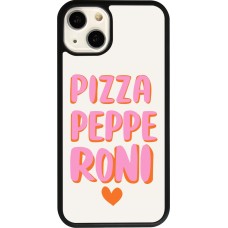 iPhone 13 Case Hülle - Silikon schwarz Pizza pepperoni 2026