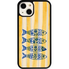 iPhone 13 Case Hülle - Silikon schwarz Portuguese fish 2026