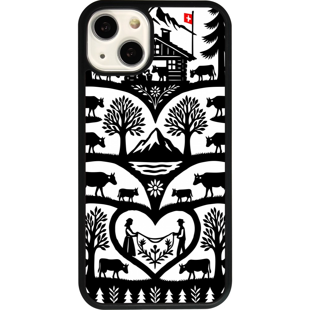 iPhone 13 Case Hülle - Silikon schwarz Poya Schweiz 2