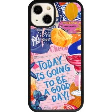 iPhone 13 Case Hülle - Silikon schwarz Preppy Today is Going to be a good day
