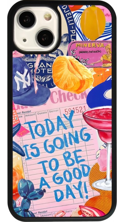 iPhone 13 Case Hülle - Silikon schwarz Preppy Today is Going to be a good day