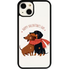 Coque iPhone 13 - Silicone rigide noir Saint Valentines Day 26 Happy Valentine
