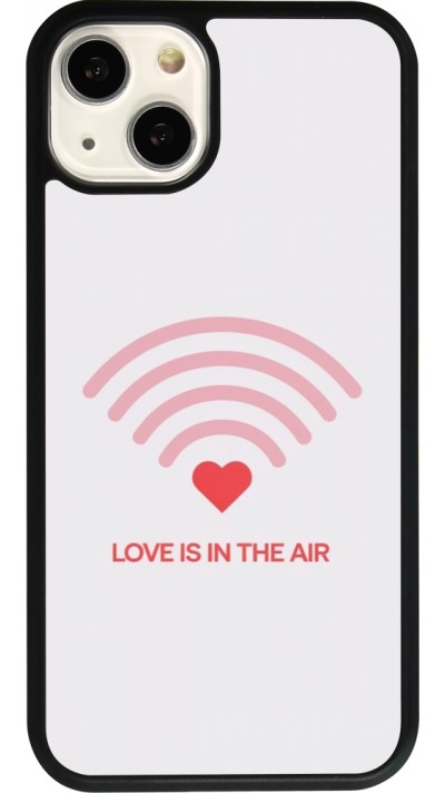 Coque iPhone 13 - Silicone rigide noir Saint Valentines Day 26 Love is in the air