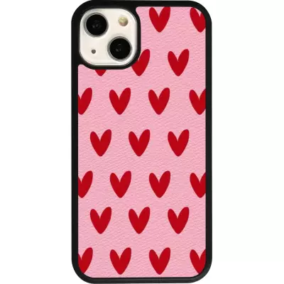 iPhone 13 Case Hülle - Silikon schwarz Saint Valentines Day 26 Pattern heart