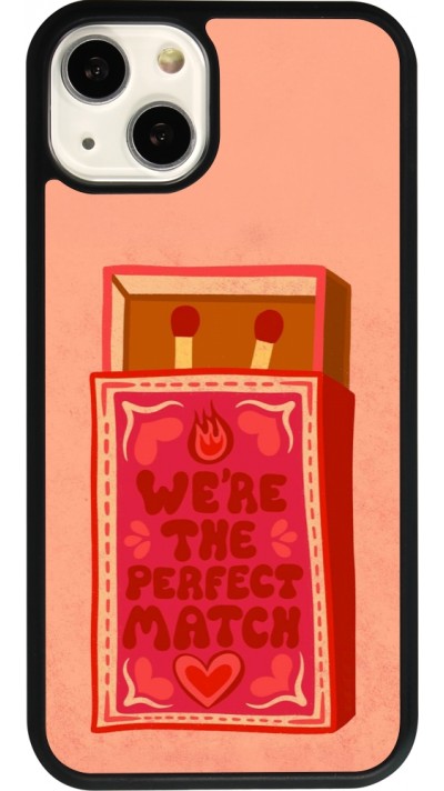 Coque iPhone 13 - Silicone rigide noir Saint Valentines Day 26 Perfect Match