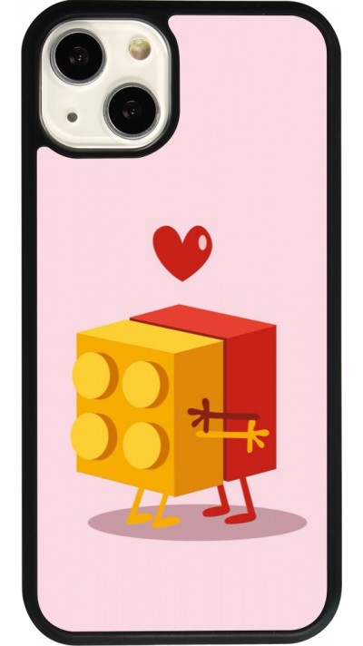 Coque iPhone 13 - Silicone rigide noir Saint Valentines Day 26 Puzzle