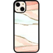 iPhone 13 Case Hülle - Silikon schwarz Shimmering Orange