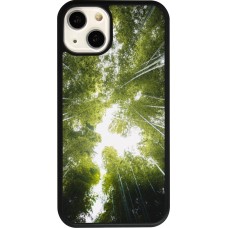 iPhone 13 Case Hülle - Silikon schwarz Spring 23 forest blue sky