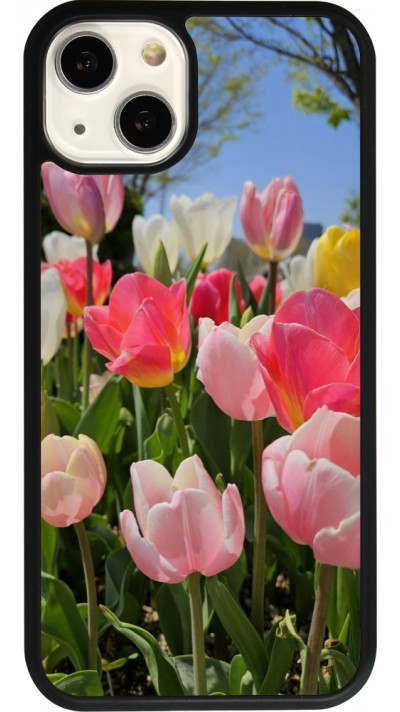 iPhone 13 Case Hülle - Silikon schwarz Tulips Spring 2026