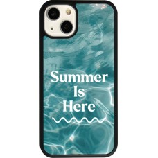 Coque iPhone 13 - Silicone rigide noir Summer 2025 Summer is here