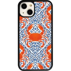 iPhone 13 Case Hülle - Silikon schwarz Crabs and pearls Summer 2026
