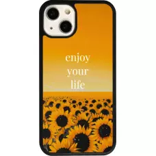 iPhone 13 Case Hülle - Silikon schwarz Summer 2026 Enjoy your life