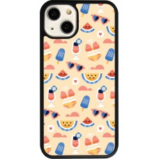 iPhone 13 Case Hülle - Silikon schwarz Pattern Summer 2026