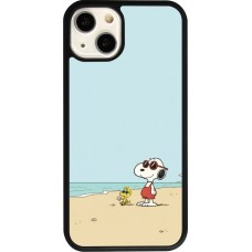 iPhone 13 Case Hülle - Silikon schwarz Snoopy on the beach Summer 2026