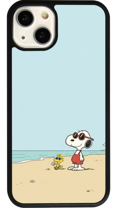iPhone 13 Case Hülle - Silikon schwarz Snoopy on the beach Summer 2026