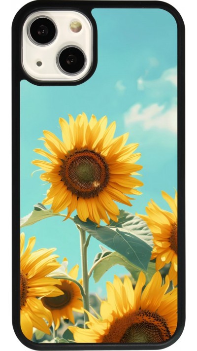 iPhone 13 Case Hülle - Silikon schwarz Sunflowers Summer 2026