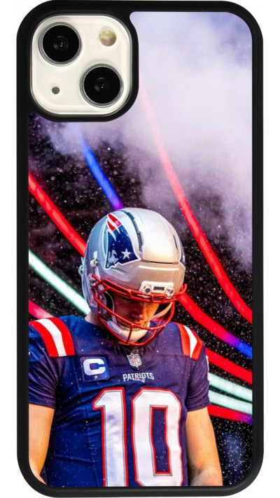Coque iPhone 13 - Silicone rigide noir Super Bowl 26 Patriots 3