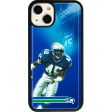 iPhone 13 Case Hülle - Silikon schwarz Super Bowl 26 Seattle 1