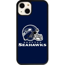 Coque iPhone 13 - Silicone rigide noir Super Bowl 26 Seattle 3