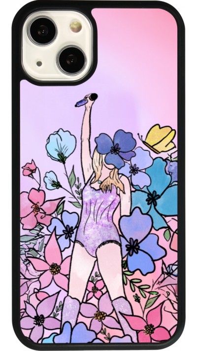 iPhone 13 Case Hülle - Silikon schwarz Taylor Swift Sketch - Pink