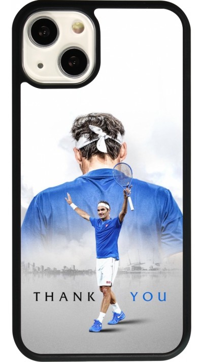 iPhone 13 Case Hülle - Silikon schwarz Thank you Roger