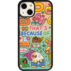 Coque iPhone 13 - Silicone rigide noir Thats beacause of