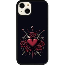 iPhone 13 Case Hülle - Silikon schwarz Valentine 2024 gothic love