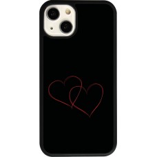 iPhone 13 Case Hülle - Silikon schwarz Valentine 2023 attached heart