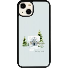 iPhone 13 Case Hülle - Silikon schwarz Winter 25 Cosy House