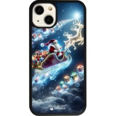iPhone 13 Case Hülle - Silikon schwarz Weihnachten 2023 Verzauberter Weihnachtsmann