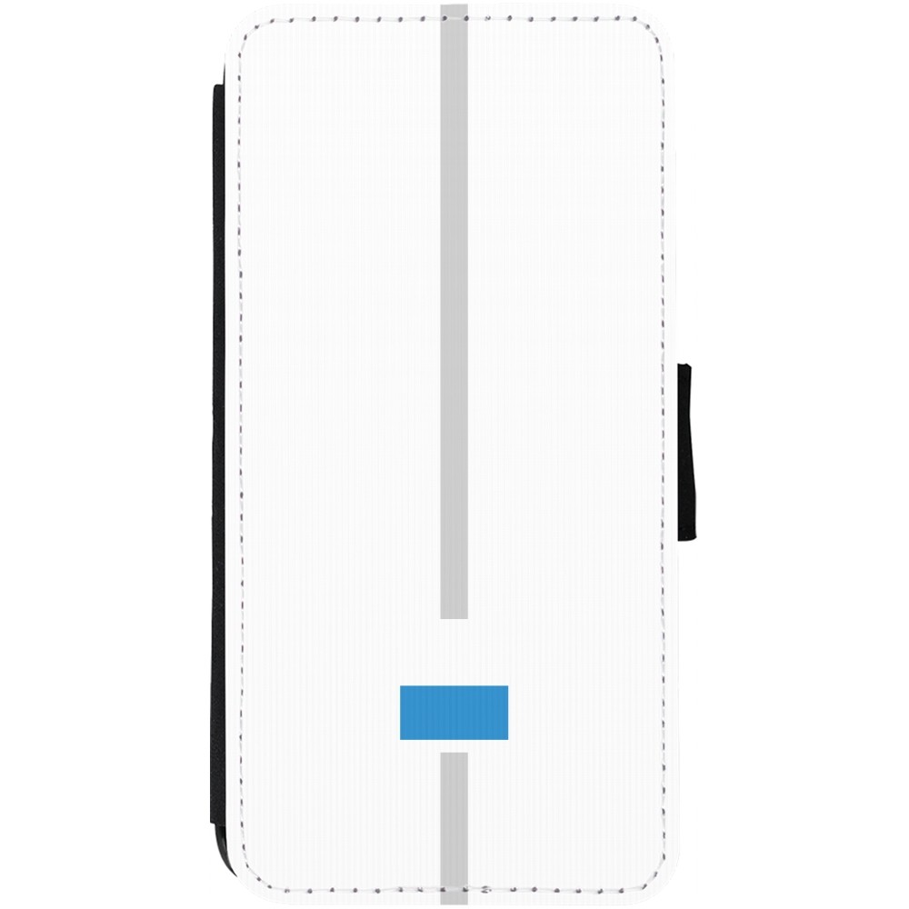 Coque iPhone 13 - Wallet noir Canton LU blanc