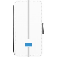 Coque iPhone 13 - Wallet noir Canton LU blanc