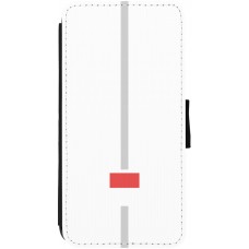 Coque iPhone 13 - Wallet noir Canton SO blanc