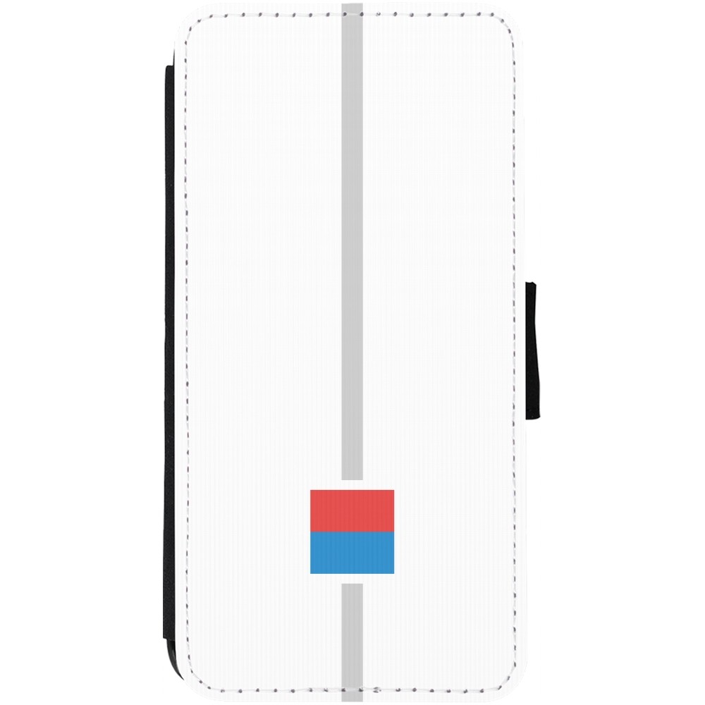 Coque iPhone 13 - Wallet noir Canton TI blanc