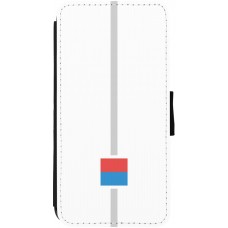 Coque iPhone 13 - Wallet noir Canton TI blanc