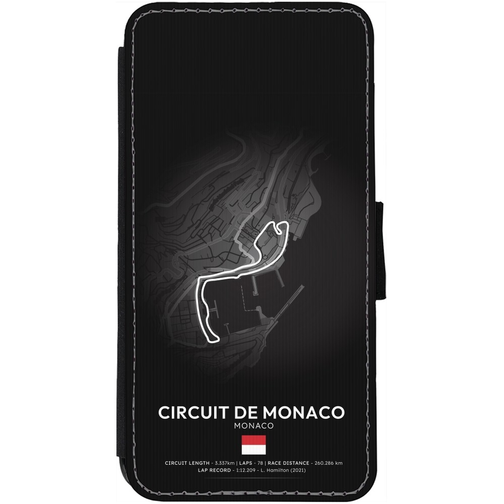 iPhone 13 Case Hülle - Wallet schwarz F1 Track 2025 Monaco